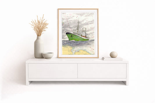 Seitenfänger GERA – Kunstdruck von Gero Klemke
