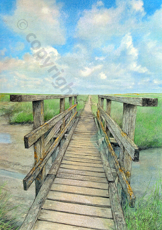 Sielbrücke – Kunstdruck von Gero Klemke