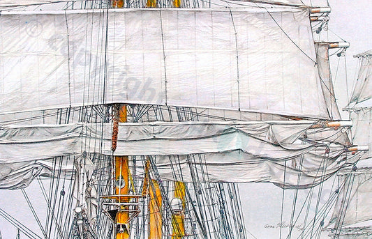 Takelage – Kunstdruck von Gero Klemke