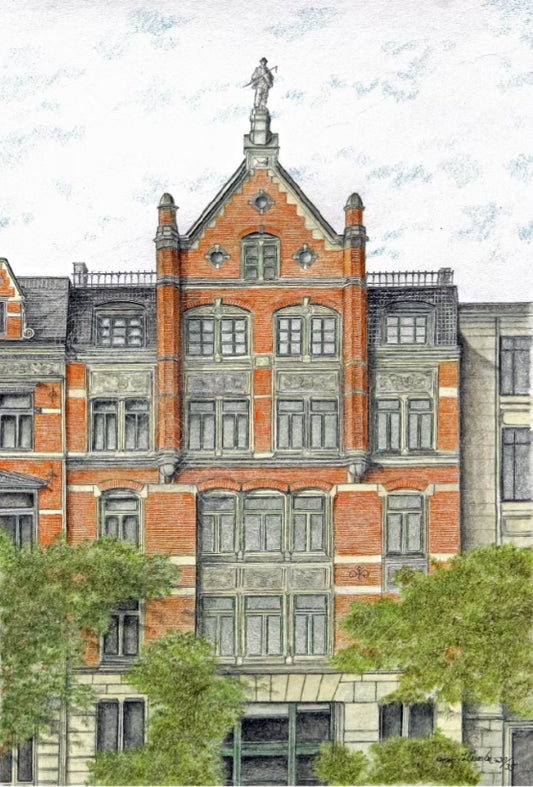 Zippelhaus Hamburg – Kunstdruck von Gero Klemke
